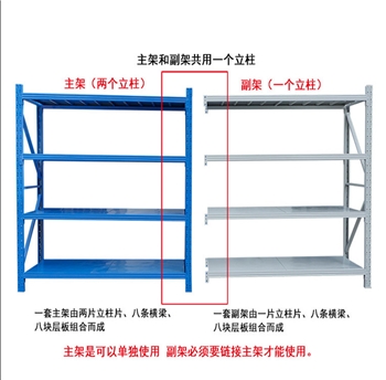 轻型货架1500*500*2000副架